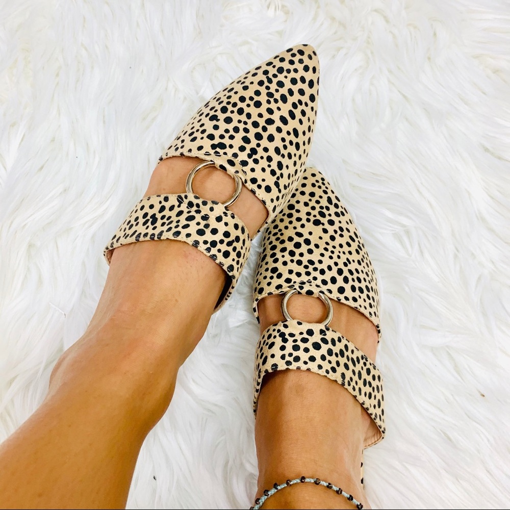 Leopard ring mule flat - Picture 2 of 6